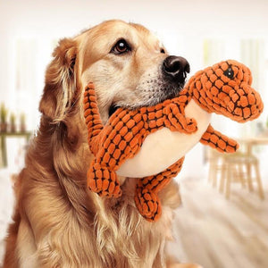 Dog Plush Dinosaur Squeaker Toy