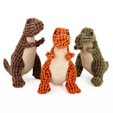 将图片加载到图库查看器，Dog Plush Dinosaur Squeaker Toy
